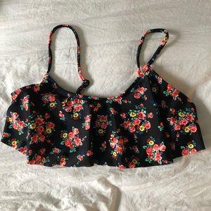 Forever 21 floral swim top
